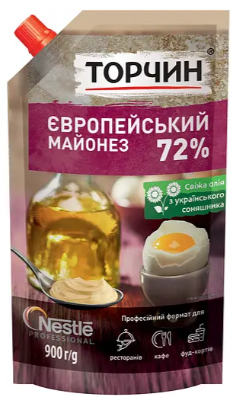 Майонез Торчин Європейський 72% 900 г